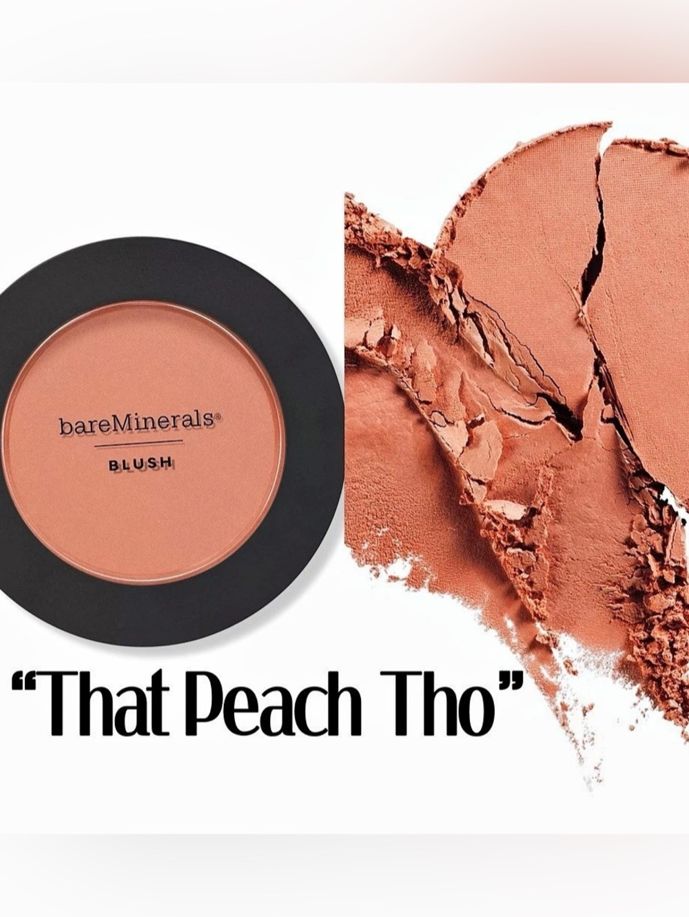 bareMinerals Gen Nude Powder Blush - "That Peach Tho"
